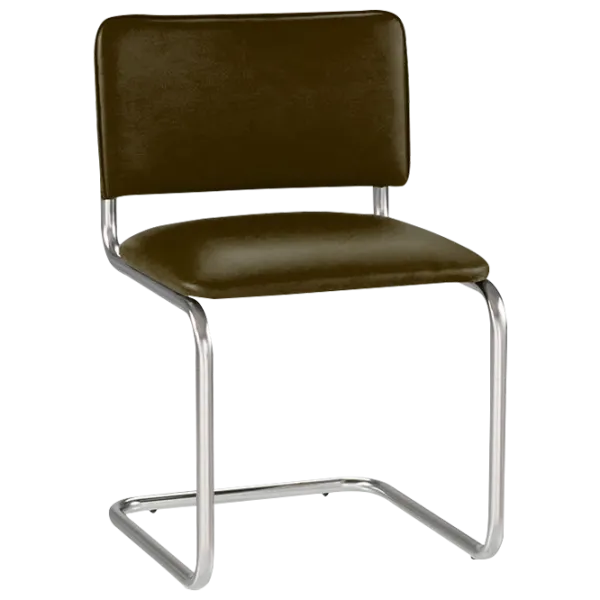 Scaun de birou Nowy Styl Sylwia Chrome Piele artificială/ Brown photo 1