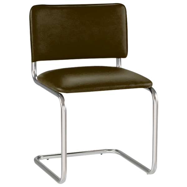 Scaun de birou Nowy Styl Sylwia Chrome Piele artificială/ Brown photo 1