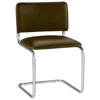 Scaun de birou Nowy Styl Sylwia Chrome Piele artificială/ Brown