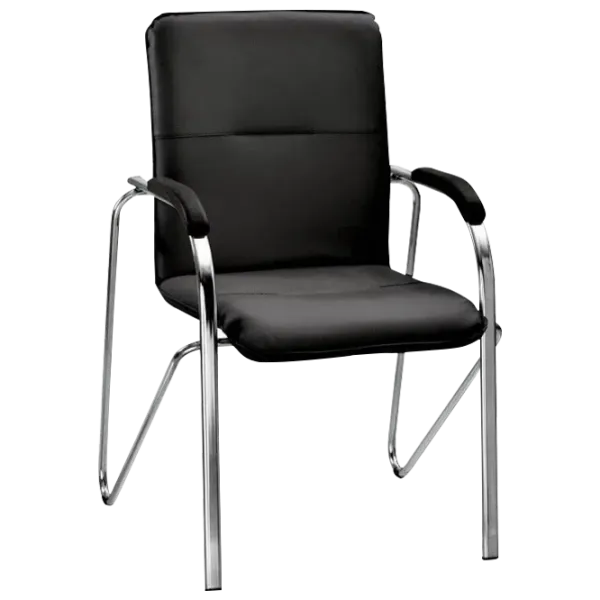 Scaun de birou Nowy Styl Samba Chrome Piele artificială/ Black photo 1