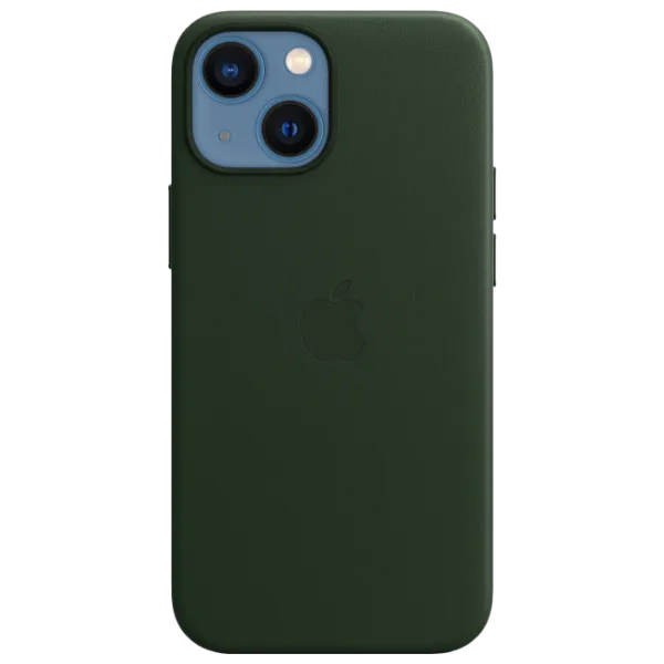 Husă pentru smartphone Apple iPhone 13 mini Apple/ Back/ Piele/ Green photo 1 Husă pentru smartphone Apple iPhone 13 mini Apple/ Back/ Piele/ Green photo 1