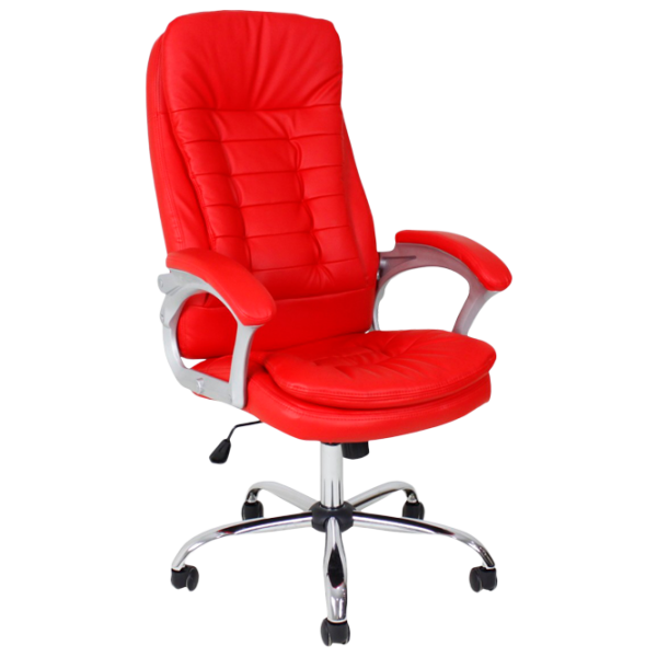 Fotoliu de birou DecoPrim BX-0025 Piele artificială/ Red photo 1 Fotoliu de birou DecoPrim BX-0025 Piele artificială/ Red photo 1