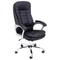 Fotoliu de birou DecoPrim BX-0025 Piele artificială/ Black