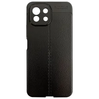 Husă pentru smartphone Xiaomi Mi 11 Lite/ 11 Lite 5G NE Rival/ Back/ Piele/ Black