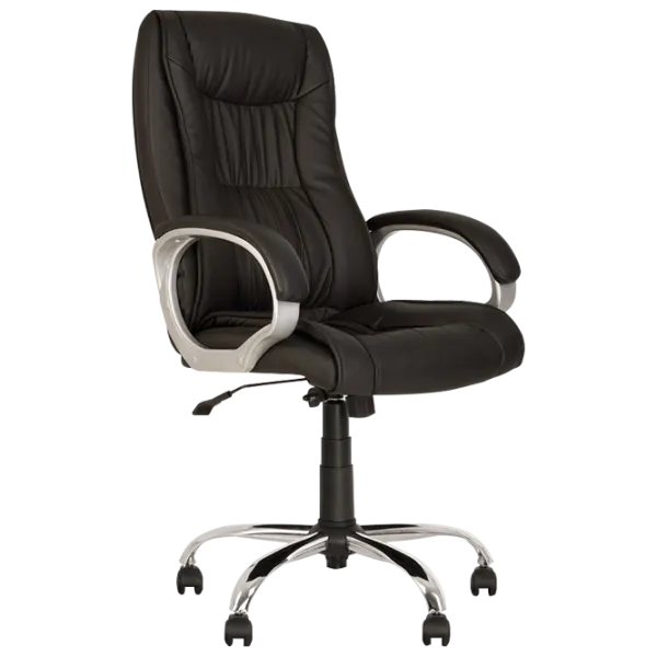Fotoliu de birou Nowy Styl Elly Chrome Piele artificială/ Black photo 1 Fotoliu de birou Nowy Styl Elly Chrome Piele artificială/ Black photo 1