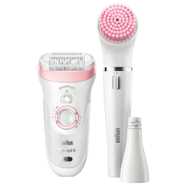 Эпилятор Braun SES 9985 BS Сухая/ Влажная/ Розовый Белый photo 1
