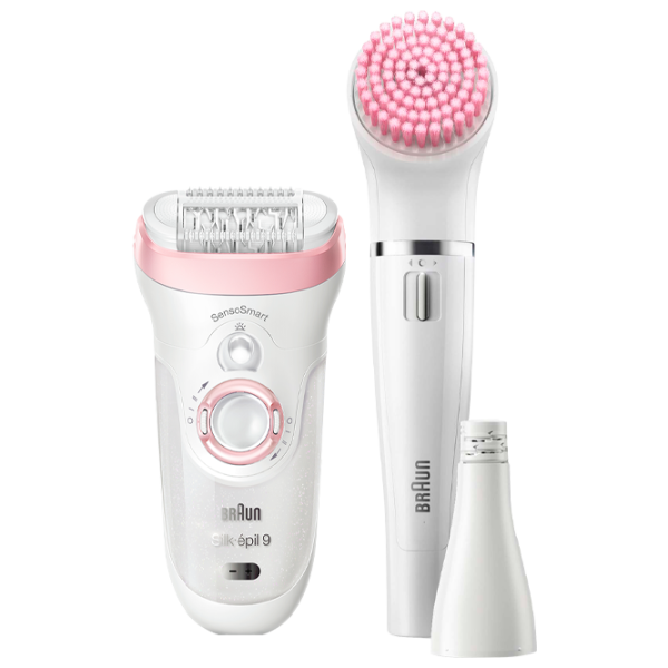 Эпилятор Braun SES 9985 BS Сухая/ Влажная/ Розовый Белый photo 1