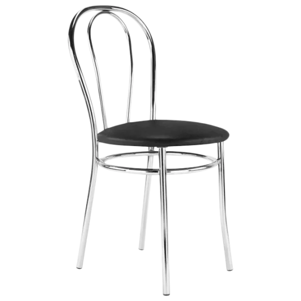 Scaun de bucătărie Nowy Styl Tulipan V4 Piele artificială/ Black photo 1