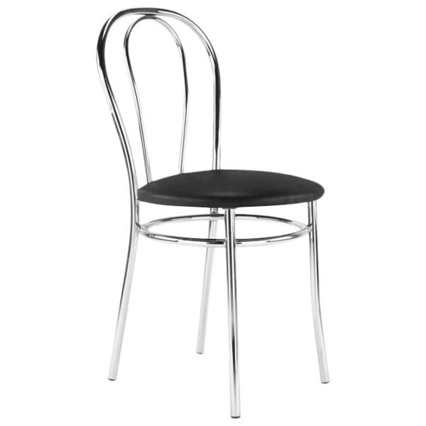 Scaun de bucătărie Nowy Styl Tulipan V4 Piele artificială/ Black photo 1