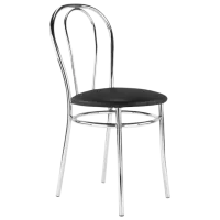 Кухонный стул Nowy Styl Tulipan V4 Искусственная кожа/ Черный