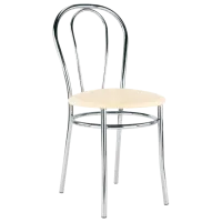 Scaun de bucătărie Nowy Styl Tulipan V18 Piele artificială/ Beige