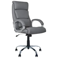 Fotoliu de birou Nowy Styl Delta Chrome Piele artificială/ Gray
