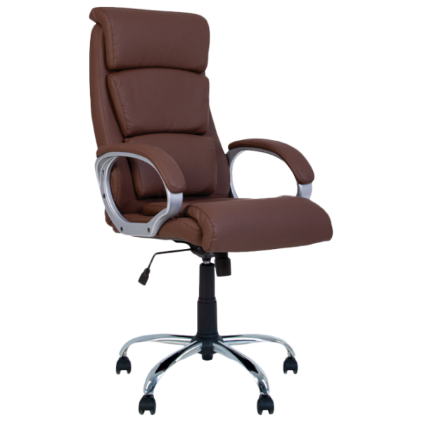 Fotoliu de birou Nowy Styl Delta Chrome Piele artificială/ Brown photo 1