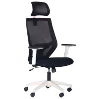 Fotoliu de birou AMF LEAD HR Stofă/ Black White