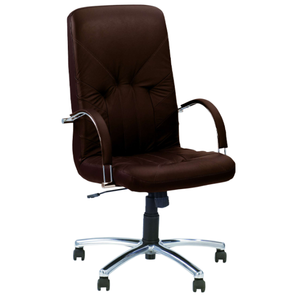 Fotoliu de birou Nowy Styl Manager Steel Piele artificială/ Brown photo 1 Fotoliu de birou Nowy Styl Manager Steel Piele artificială/ Brown photo 1