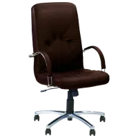 Fotoliu de birou Nowy Styl Manager Steel Piele artificială/ Brown