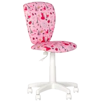 Fotoliu de birou Nowy Styl Polly GTS Stofă/ White Pink