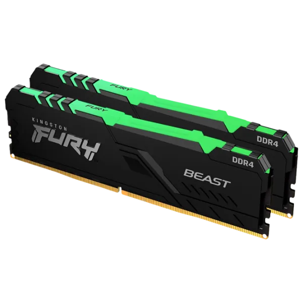 Оперативная память Kingston FURY Beast RGB KF430C15BB1AK2/ 32 DIMM/ DDR4/ 32 ГБ photo 1