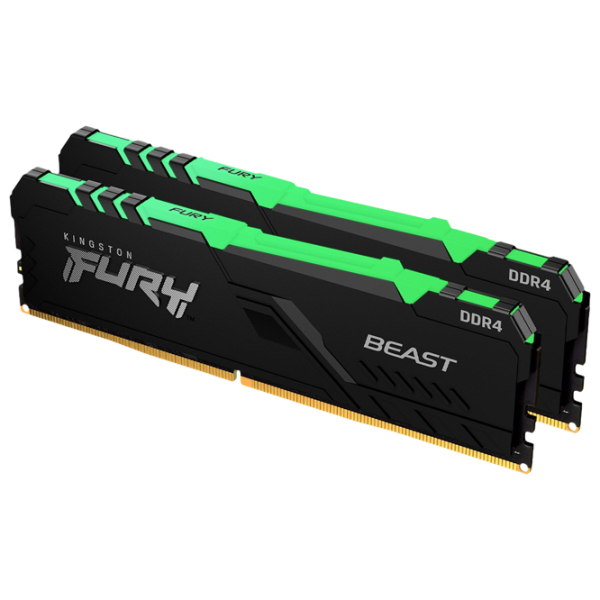 Оперативная память Kingston FURY Beast RGB KF430C15BB1AK2/ 32 DIMM/ DDR4/ 32 ГБ photo 1