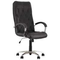 Офисное кресло Nowy Styl Cuba Steel LE-A Искусственная кожа/ Черный