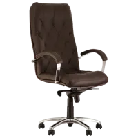 Офисное кресло Nowy Styl Cuba Steel LE-K Искусственная кожа/ Коричневый