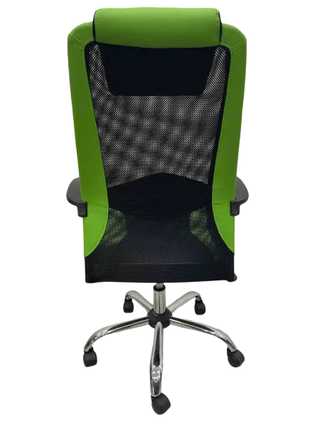 Fotoliu de birou ART Dakar Plus  Plasă acrilică, piele artificială/ Green Black photo 6