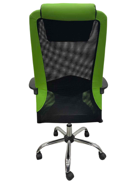 Fotoliu de birou ART Dakar Plus  Plasă acrilică, piele artificială/ Green Black photo 6
