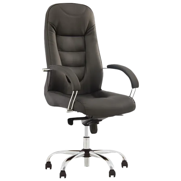 Fotoliu de birou Nowy Styl Boston Steel Piele artificială/ Black photo 1 Fotoliu de birou Nowy Styl Boston Steel Piele artificială/ Black photo 1