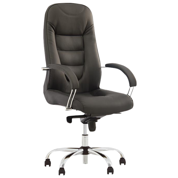 Fotoliu de birou Nowy Styl Boston Steel Piele artificială/ Black photo 1 Fotoliu de birou Nowy Styl Boston Steel Piele artificială/ Black photo 1