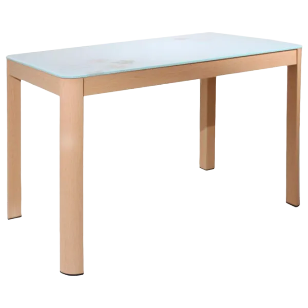 Masă de bucătărie DecoPrim Sonoma Sticlă/ Beige photo 1