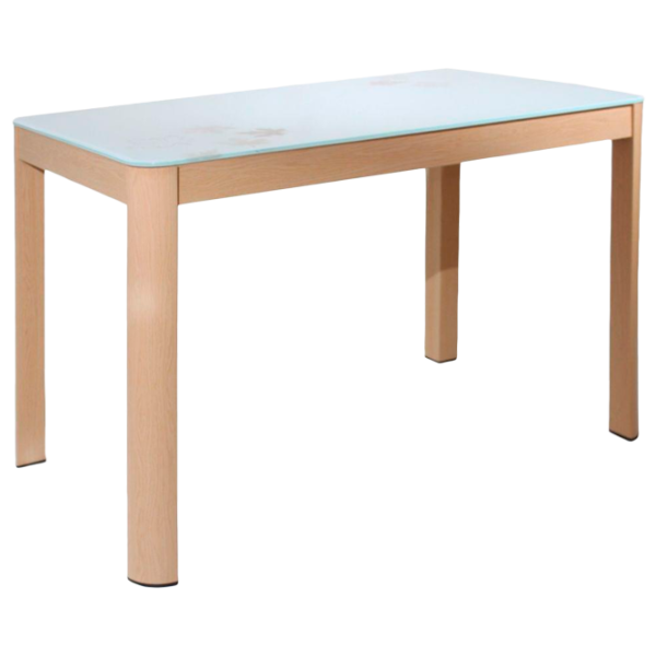 Masă de bucătărie DecoPrim Sonoma Sticlă/ Beige photo 1