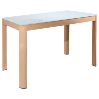 Masă de bucătărie DecoPrim Sonoma Sticlă/ Beige