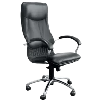 Fotoliu de birou AMF Nika Steel LE-A Piele artificială/ Black