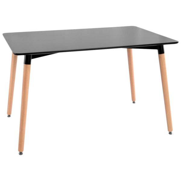 Masă de bucătărie DecoPrim DT-01 MDF/ Black photo 1