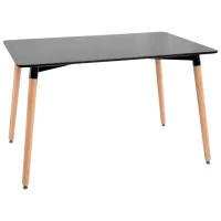 Masă de bucătărie DecoPrim DT-01 MDF/ Black