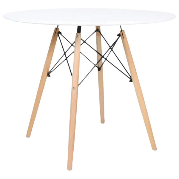 Masă de bucătărie DecoPrim DT-03 MDF/ White photo 1