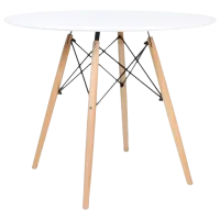 Masă de bucătărie DecoPrim DT-03 MDF/ White