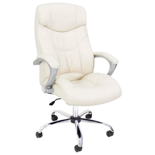 Fotoliu de birou DecoPrim BX-3165 Piele artificială/ Beige photo 1