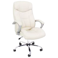 Fotoliu de birou DecoPrim BX-3165 Piele artificială/ Beige