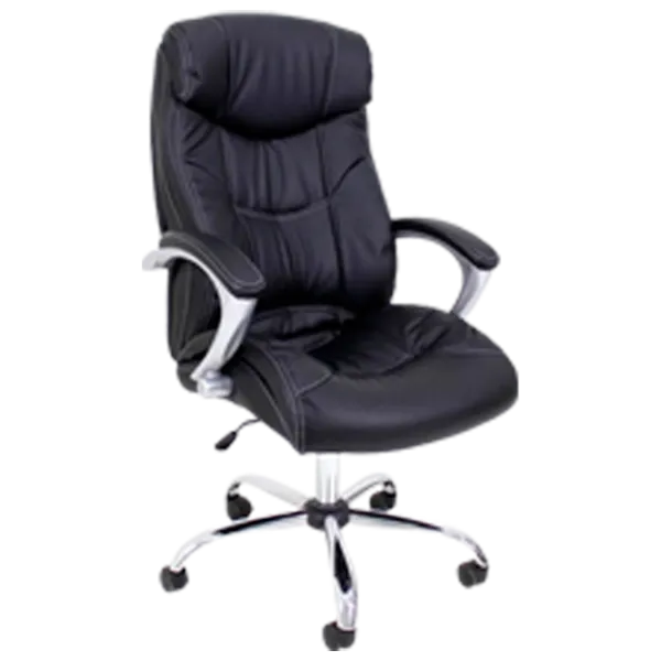 Fotoliu de birou DecoPrim BX-3165 Piele artificială/ Black photo 1 Fotoliu de birou DecoPrim BX-3165 Piele artificială/ Black photo 1