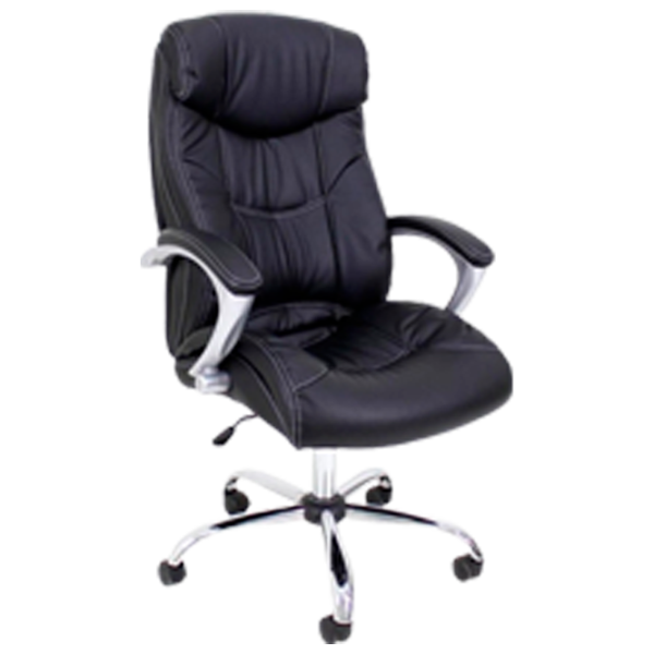 Fotoliu de birou DecoPrim BX-3165 Piele artificială/ Black photo 1 Fotoliu de birou DecoPrim BX-3165 Piele artificială/ Black photo 1