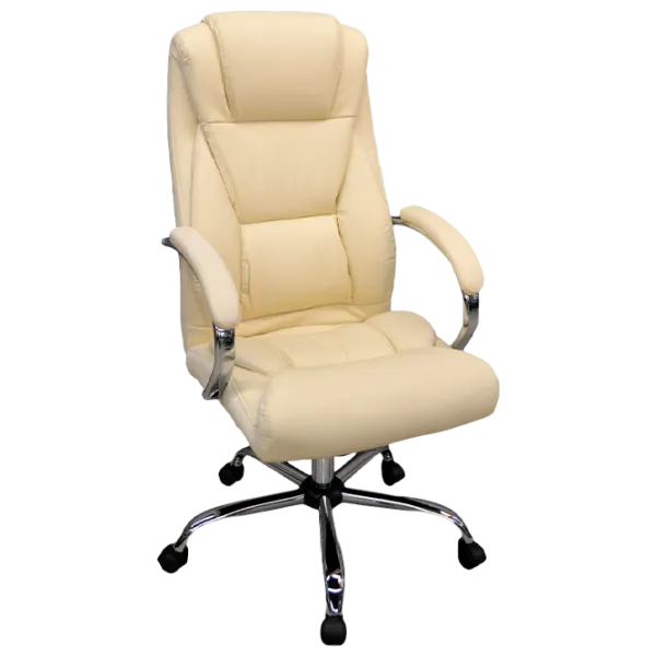 Fotoliu de birou DecoPrim BX-3807 Piele artificială/ Beige photo 1 Fotoliu de birou DecoPrim BX-3807 Piele artificială/ Beige photo 1