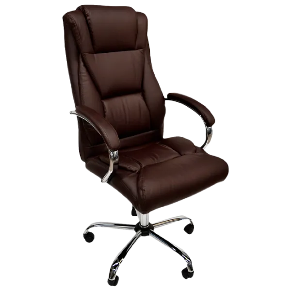 Fotoliu de birou DecoPrim BX-3807 Piele artificială/ Brown photo 1 Fotoliu de birou DecoPrim BX-3807 Piele artificială/ Brown photo 1