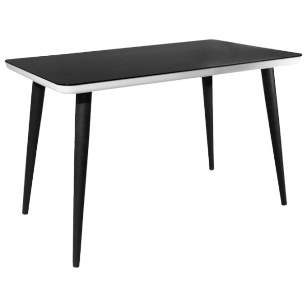 Masă de bucătărie DecoPrim 9202 MDF, Sticlă/ Black photo 1