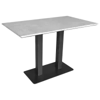 Masă de bucătărie DecoPrim Horeca Double Werzalit/ Gray