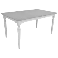 Masă de bucătărie extensibilă DecoPrim Chester MDF/ White