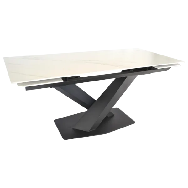 Кухонный стол раскладной DecoPrim Lana LKT1029 Керамика/ Белый photo 1