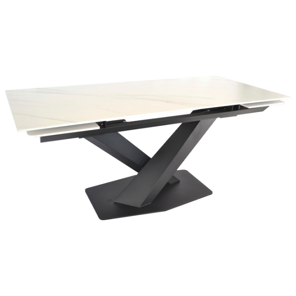 Кухонный стол раскладной DecoPrim Lana LKT1029 Керамика/ Белый photo 1