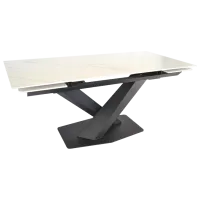 Кухонный стол раскладной DecoPrim Lana LKT1029 Керамика/ Белый