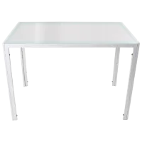 Masă de bucătărie DecoPrim MB-14 Sticlă/ White